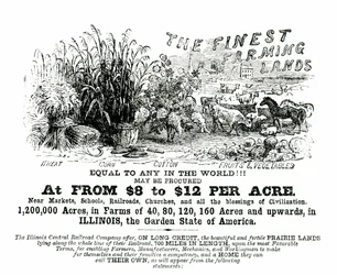 Illinois handbill advertising land for sale